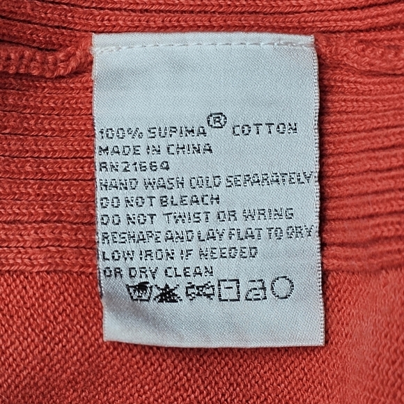 FOXCROFT Women's Soft Coral 100% Supima Cotton Pullover 1/4 Zip Sweater Size XXL - Picture 9 of 12